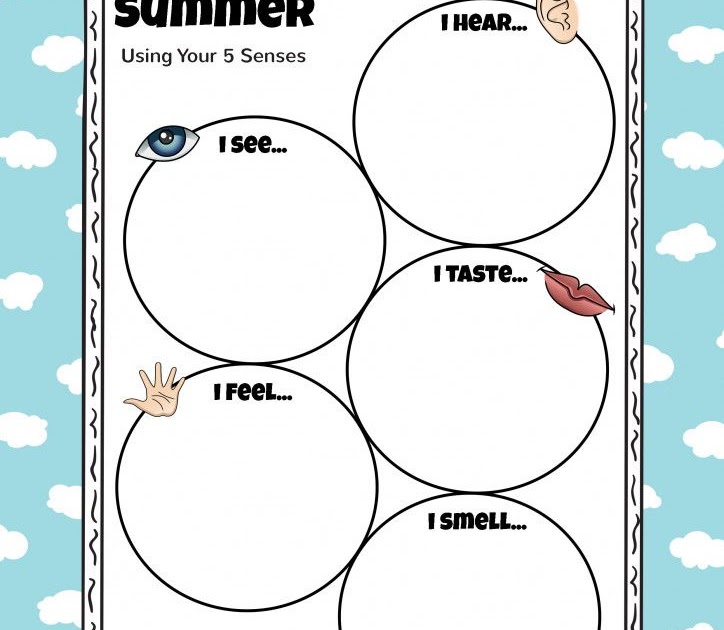 Five Senses Winter Worksheet Free Kindergarten ~ Math Worksheets Grade 3