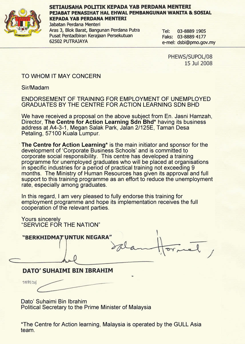 Government Official Letter Format Malaysia - Free Complaint Letter