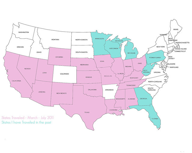 USA MAP / Places I've been