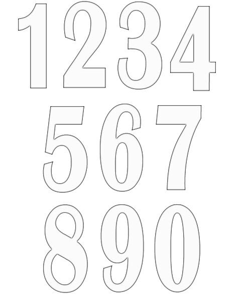 Number Templates 1 10 PDF Template