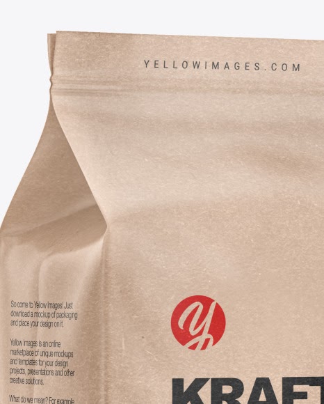 Download Download Paper Pouch Packaging Mockup Psd Yellowimages Kraft Coffee Bag Mockup Half Side View In Bag Sack Mockups On A Collection Of Free Premium Photoshop Smart Object Showcase Mock Yellowimages Mockups