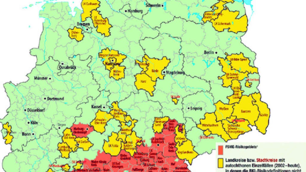 Risikogebiete Deutschland-Karte : Fsme Karte Europa - Stuckey Alis1987