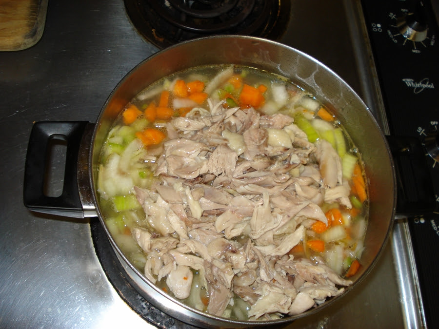 16 add meat and veg to pot small