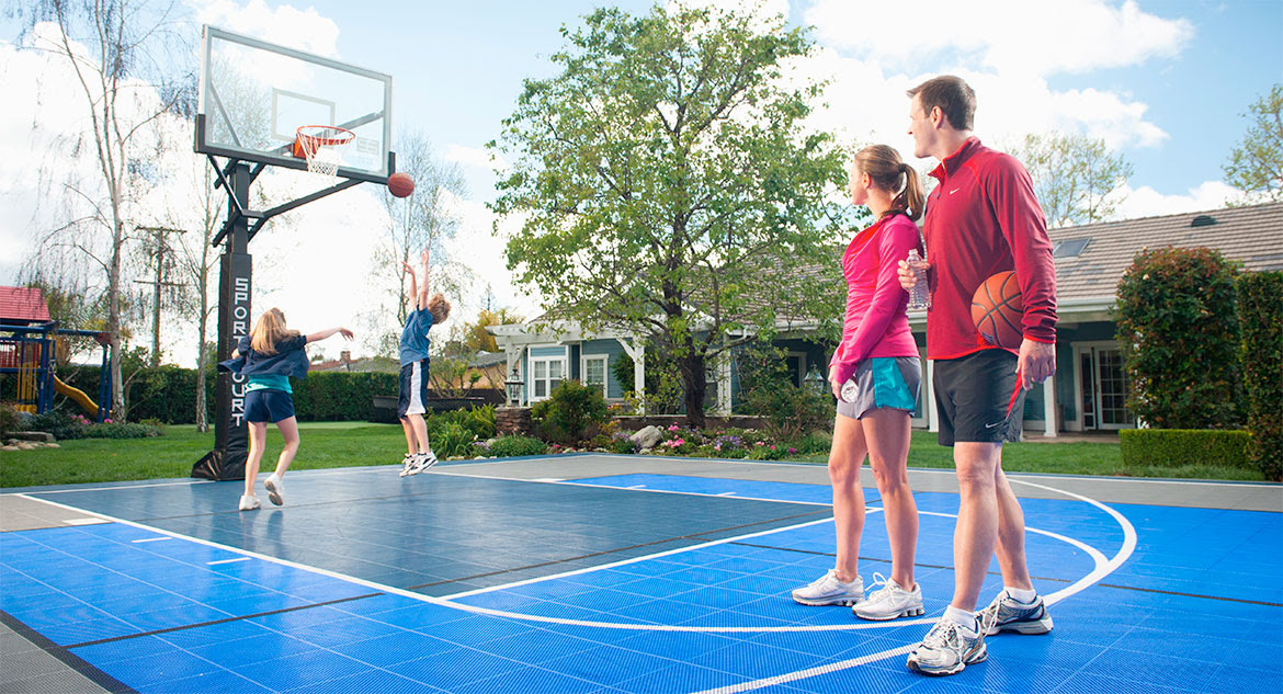 Backyard Basketball Court Sport Court Of Oregon Oregon