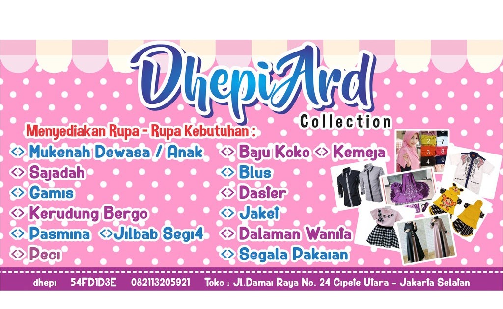 Contoh Banner Toko Baju Muslim