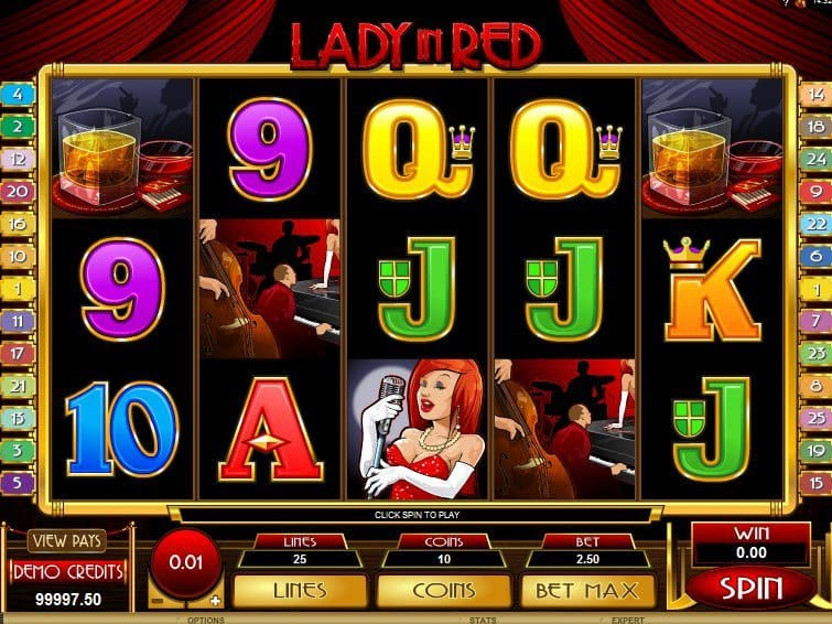 Vkladu slot machines online red lady