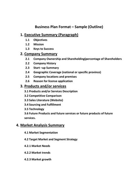 business plan introduction examples for students