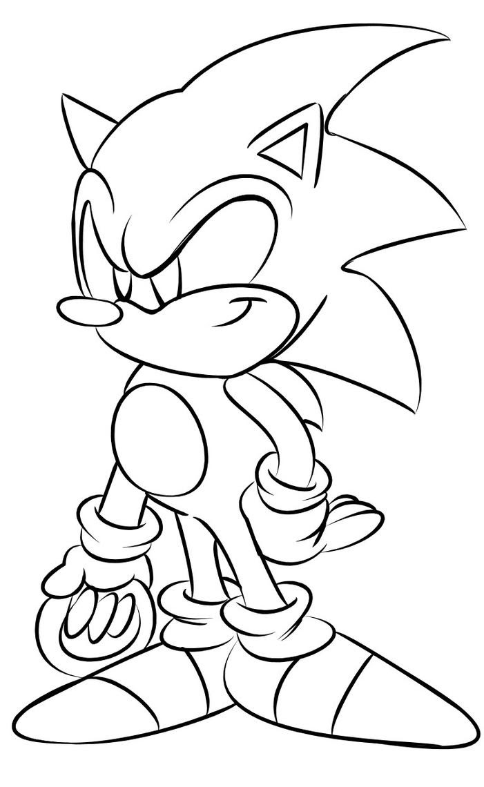 Shadow Classic Sonic Coloring Pages - digiphotomasters