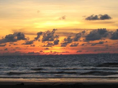 Beautiful sunset at the beach Beautiful sunset at the beach