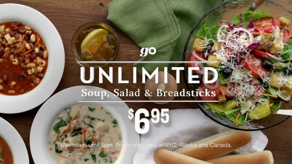 Unlimited Soup And Breadsticks Olive Garden