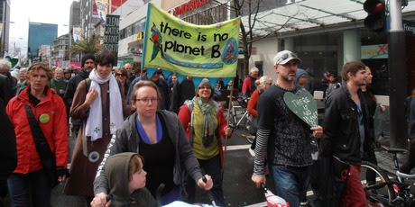 Some supporters travelled from other cities to take part in the march in Auckland. Photo / Liz Rawlings