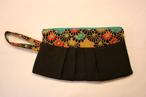 Black and Gold wristlet