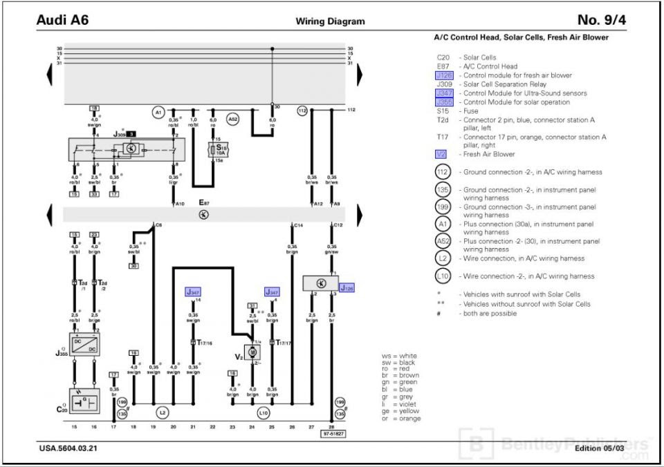 Schaltplan Audi A6 4b Radio