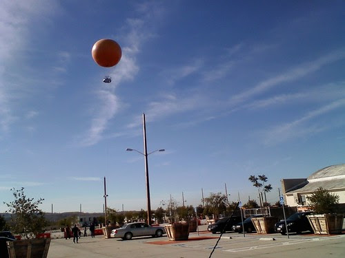 big orange balloon