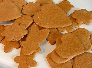 Some freshly baked gingerbread (or gingersnaps...