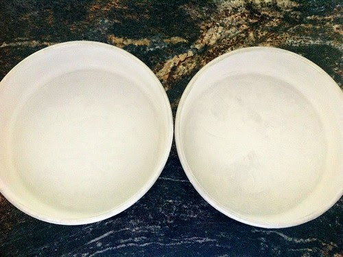 Greased and Floured Cake Pans
