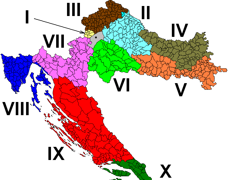 Karte, izbori, brojevi Izborne jedinice za parlamentarne izbore