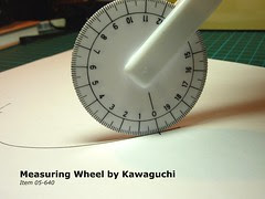 Using the measuring wheel