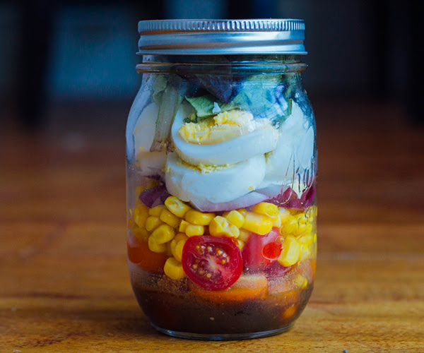 Mason jar salad