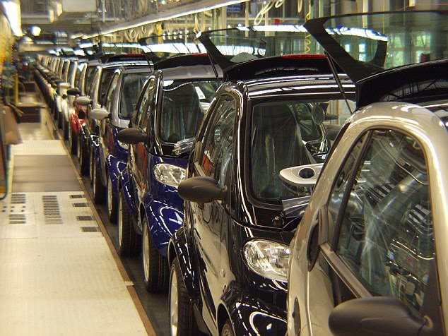 The move is part of an ambitious plan to meet its targets under the Paris climate accord, new Ecology Minister Nicolas Hulot announced today (file photo of SmartCar production in the town of Sarreguemines, near Strasbourg in France)