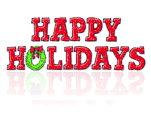 Simple Happy Holidays Graphic