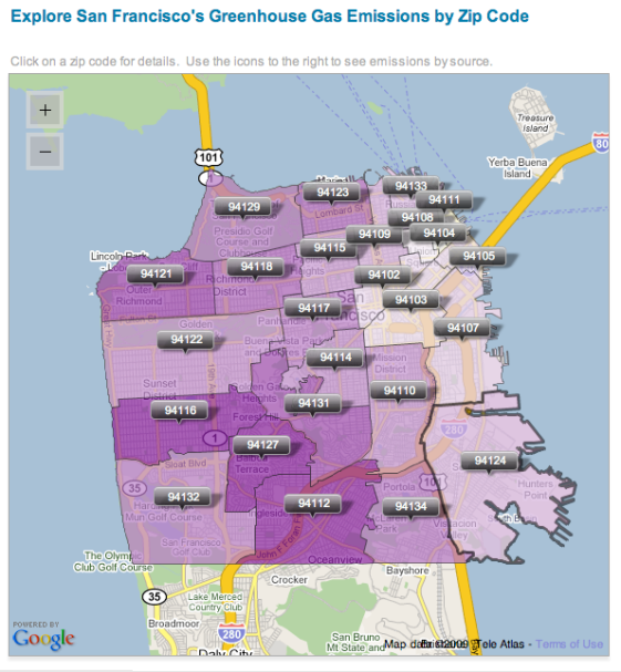 San Francisco Zip Code Map