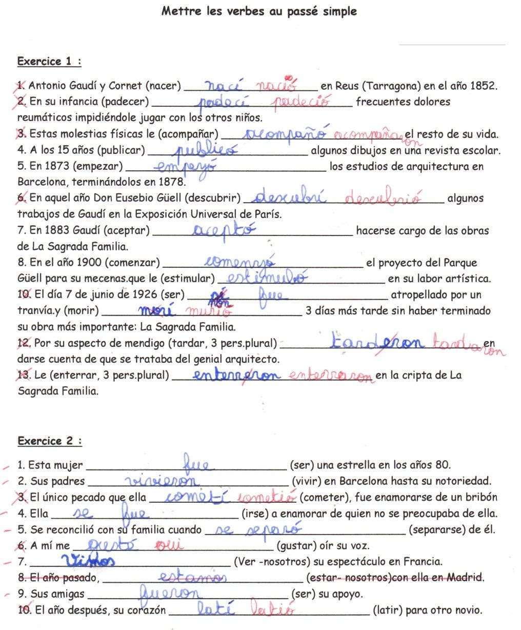 Le Verbe Faire En Espagnol Le Verbe Faire Au Passé Composé En Espagnol