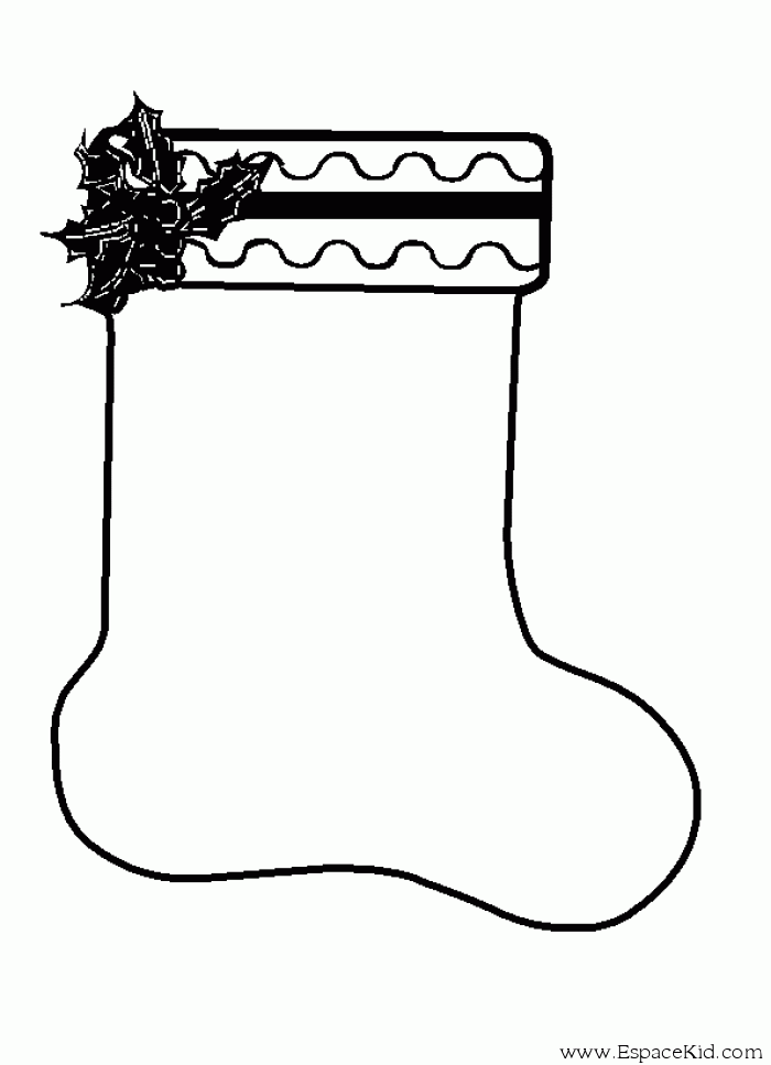 Dessin Kawaii Dessin Chaussette De Noel A Imprimer