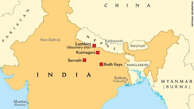 Lumbini is one of four major sites of importance for Buddhists. The other locations revered by followers of Buddhism are Bodh Gaya (where he became a Buddha), Sarnath (where he first preached) and Kusinagara (where he passed away).