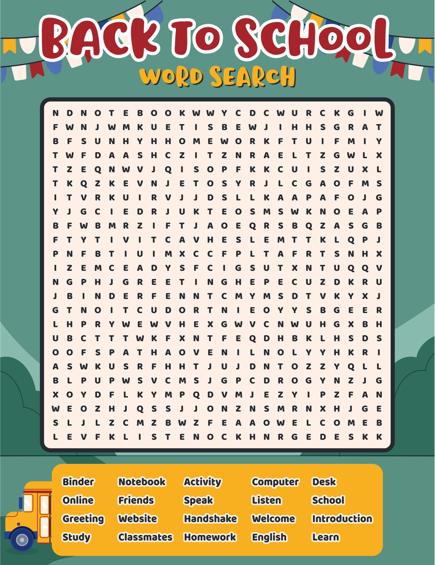 Last Day Of School Word Search Printable Word Search Printable Printable Word Searches For