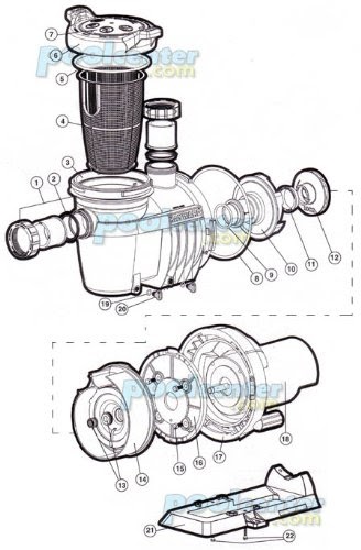 HAYWARD NORTHSTAR PUMP MOTOR, 1 1/2 HP - MAX RATED | Hayward Pool Pump