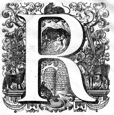 Lettrine iconography - 'R'