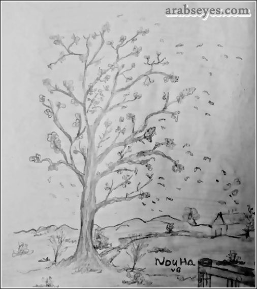 رسم شجرة فصل الخريف Shajara