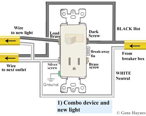 Electrical Wiring Diagrams Light Switch Outlet