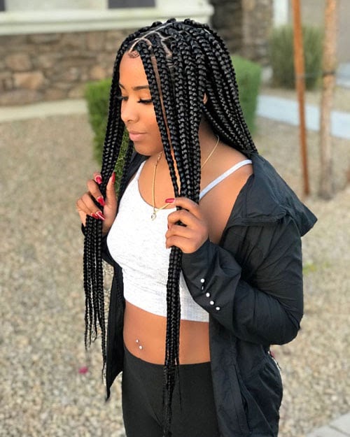 88 Cute Small box braids hairstyles 2021 for Women
