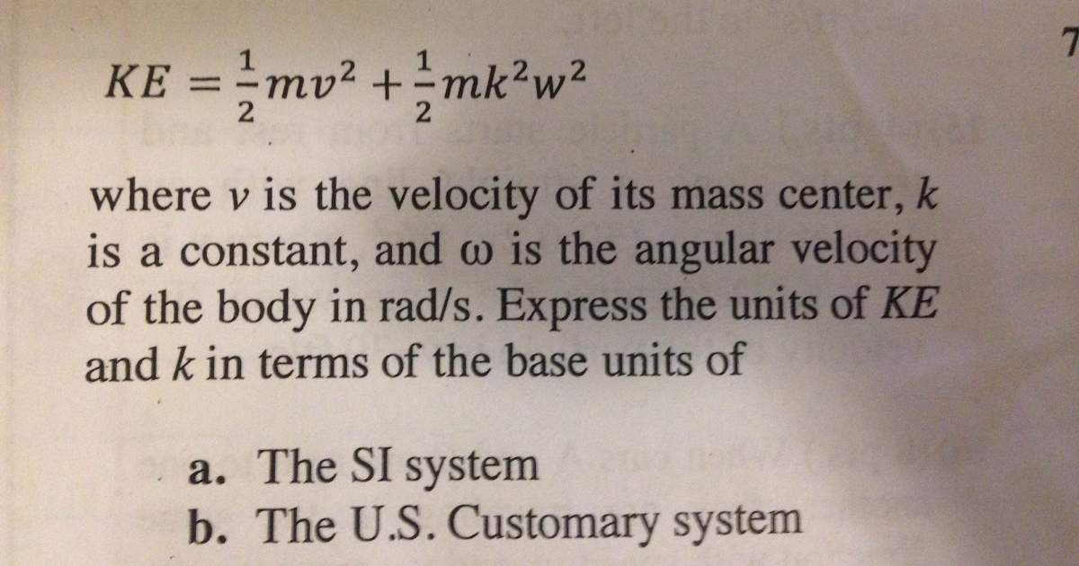Ke 1 2mv 2 Solve For V Slide Share