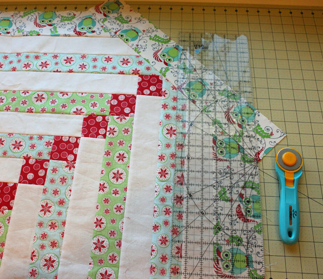 corner border trim ruler placed