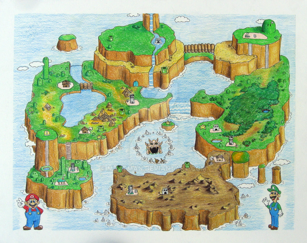Марио карта мира