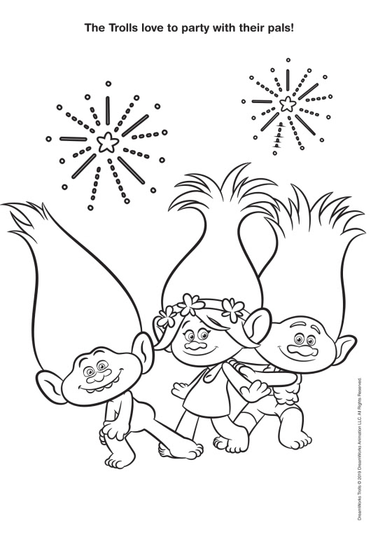 Dreamworks Trolls Coloring Pages - Coloring and Drawing