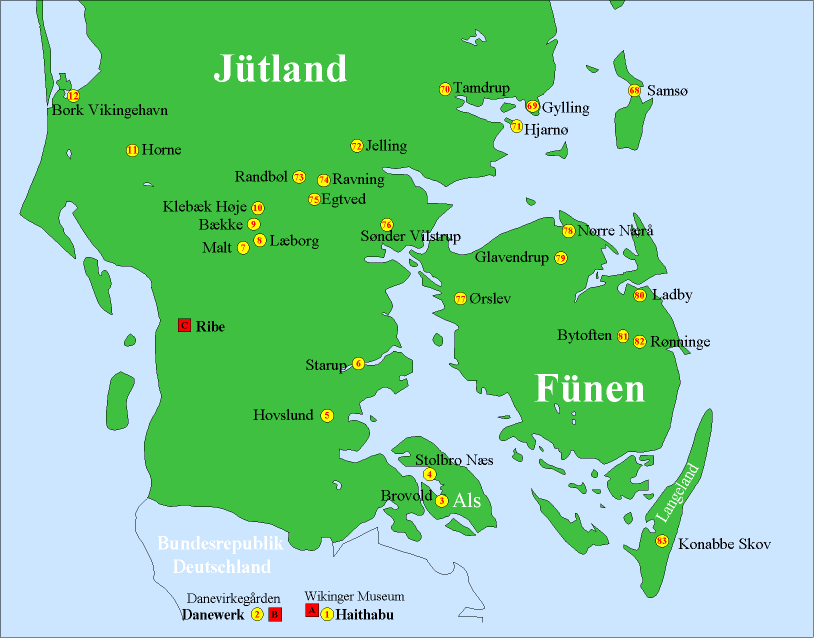 Jütland Karte | Karte