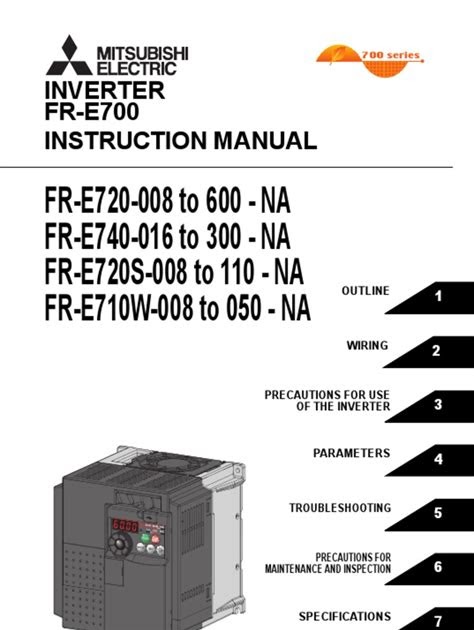 Pdf Download mitsubishi inverter manual e700 Google eBookstore PDF