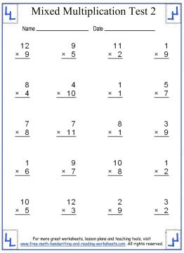 72 pdf multiplication worksheets 1 5 facts printable zip docx