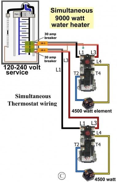 [DIAGRAM] Dual Element Water Heater Wiring Diagram