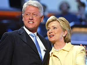 Hillary Rodham Clinton og Bill Clinton