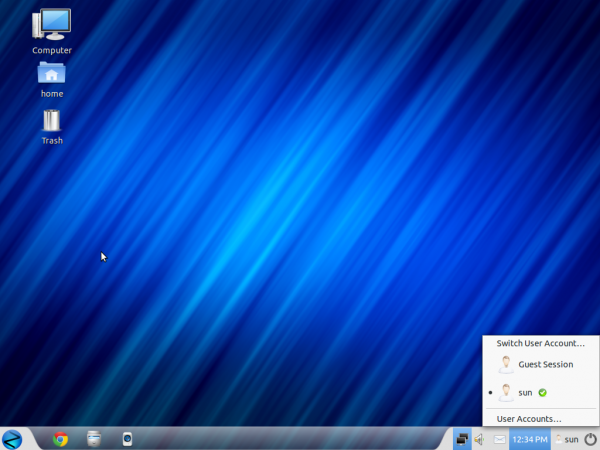 Zorin OS 6 Core Desktop User Widget