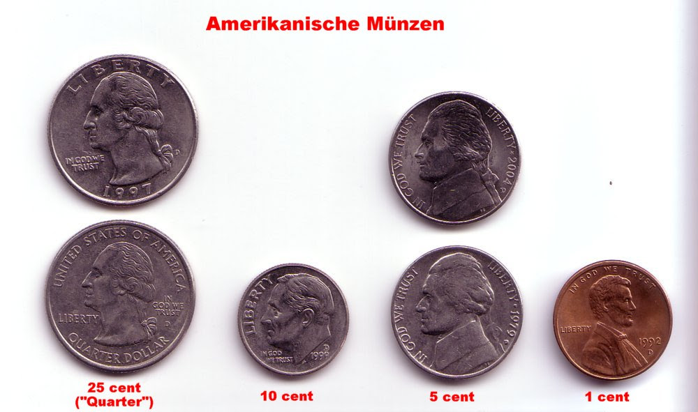 Munzsammlung Us Dollar Munzen Ubersicht