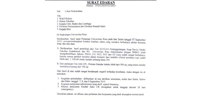 [BACA] Beredar Luas Surat Protes Kepada Presiden Jokowi Di Riau, Ini ...