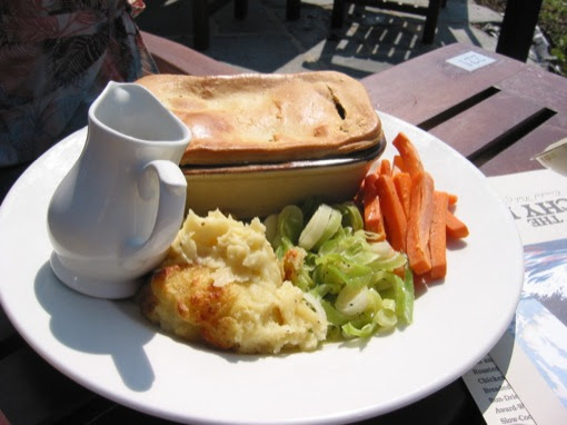 Beef and guinness pie at Beachy Head pub