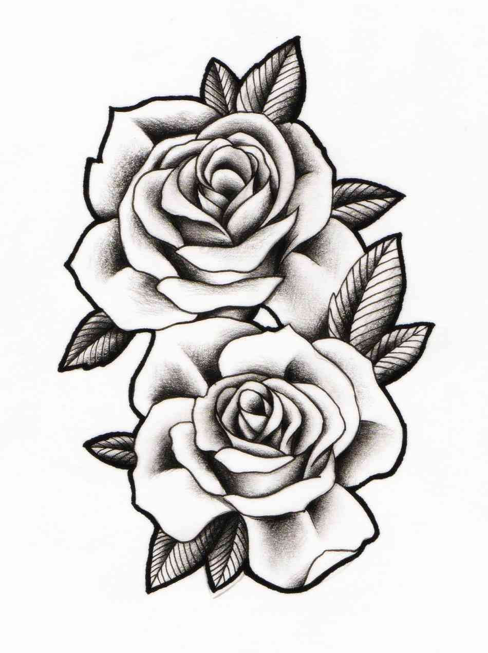Rose Tattoo Design Outline Tattoo Designs Ideas