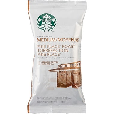 Starbucks® Pike Place® Roast Ground Coffee, Regular, 2.5 oz., 18 Packets